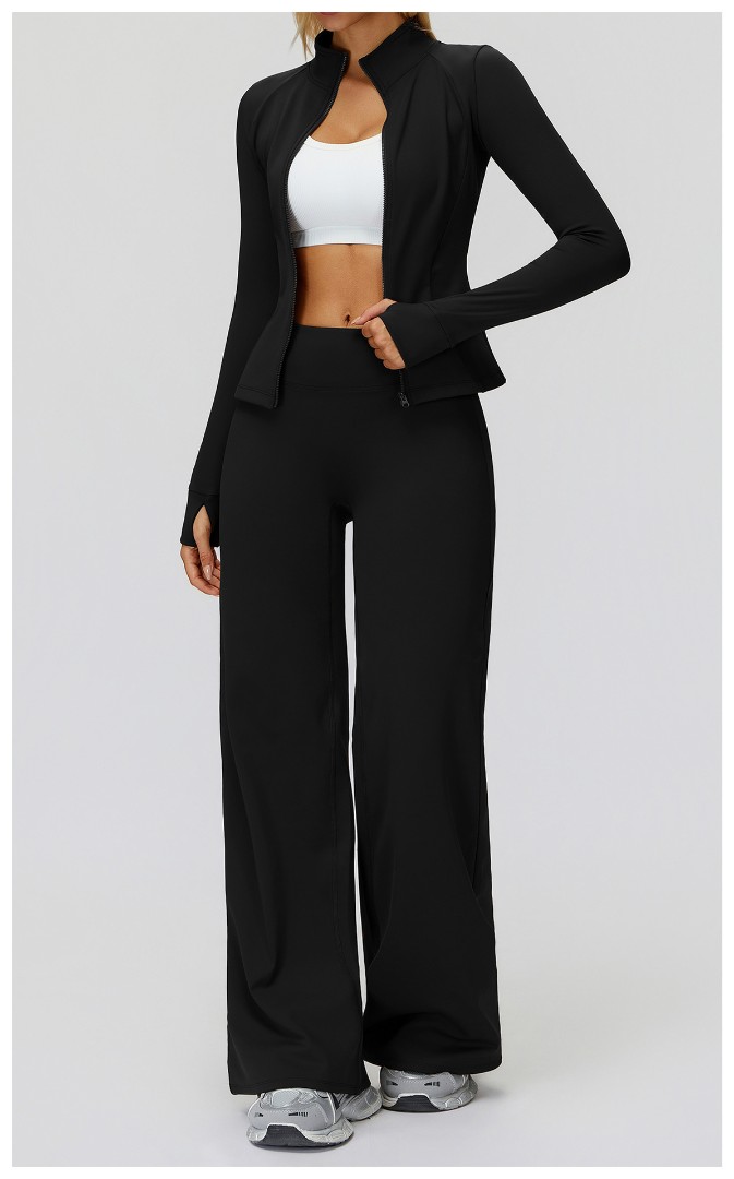 Теплий жіночий спортивний комплект на флісі Bona black фото 4