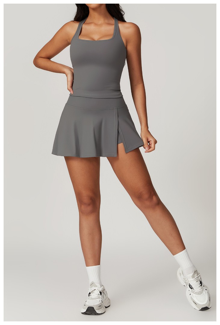 Спортивний комплект спідниця-шорти Bluebell grey фото 3