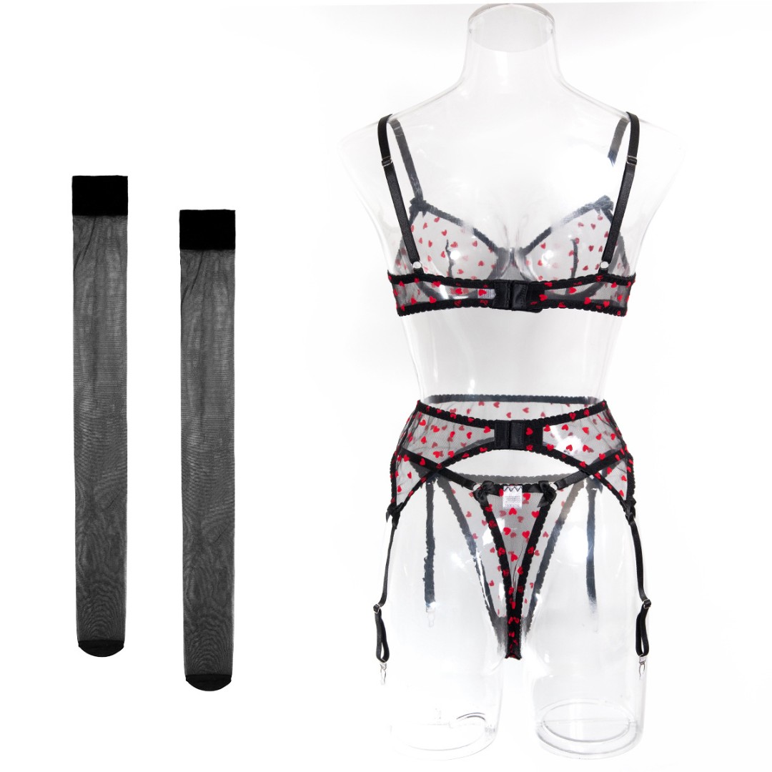 Жіночий комплект Heart + панчохи фото 10