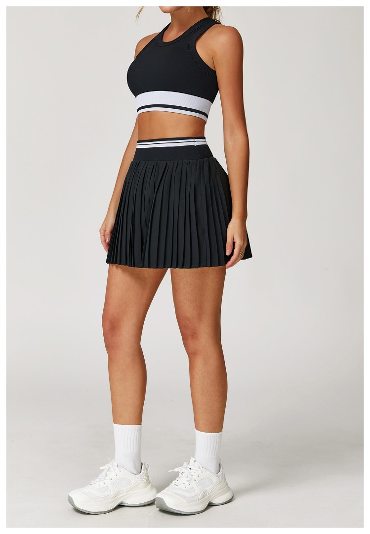 Спортивний комплект з юбкою Tenis girl black фото 4