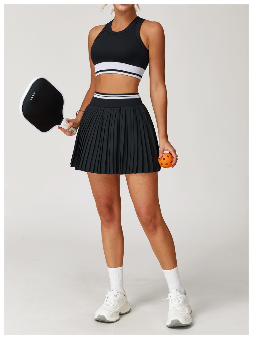 Спортивний комплект з юбкою Tenis girl black фото 1