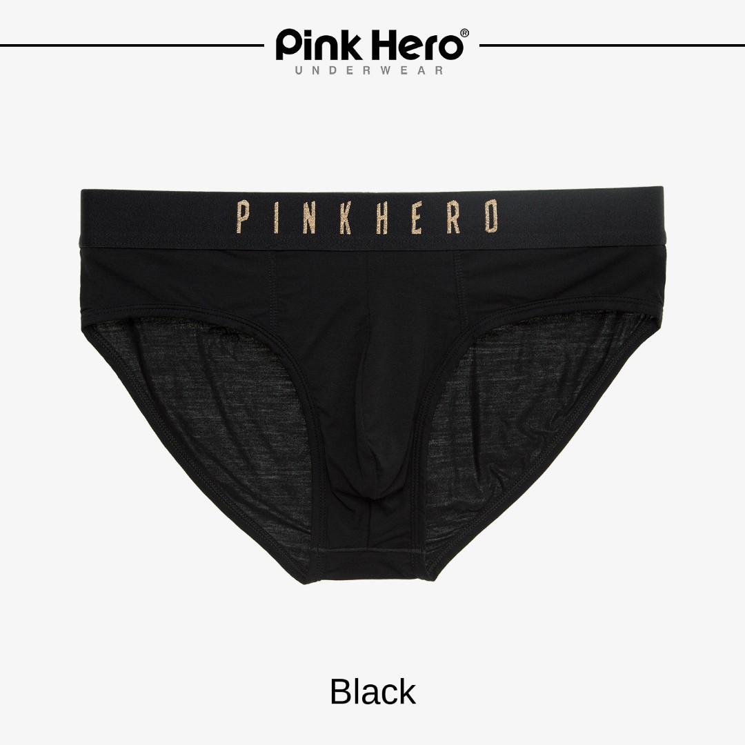 Чоловічі труси бріфи Pink Hero #3 black фото 1