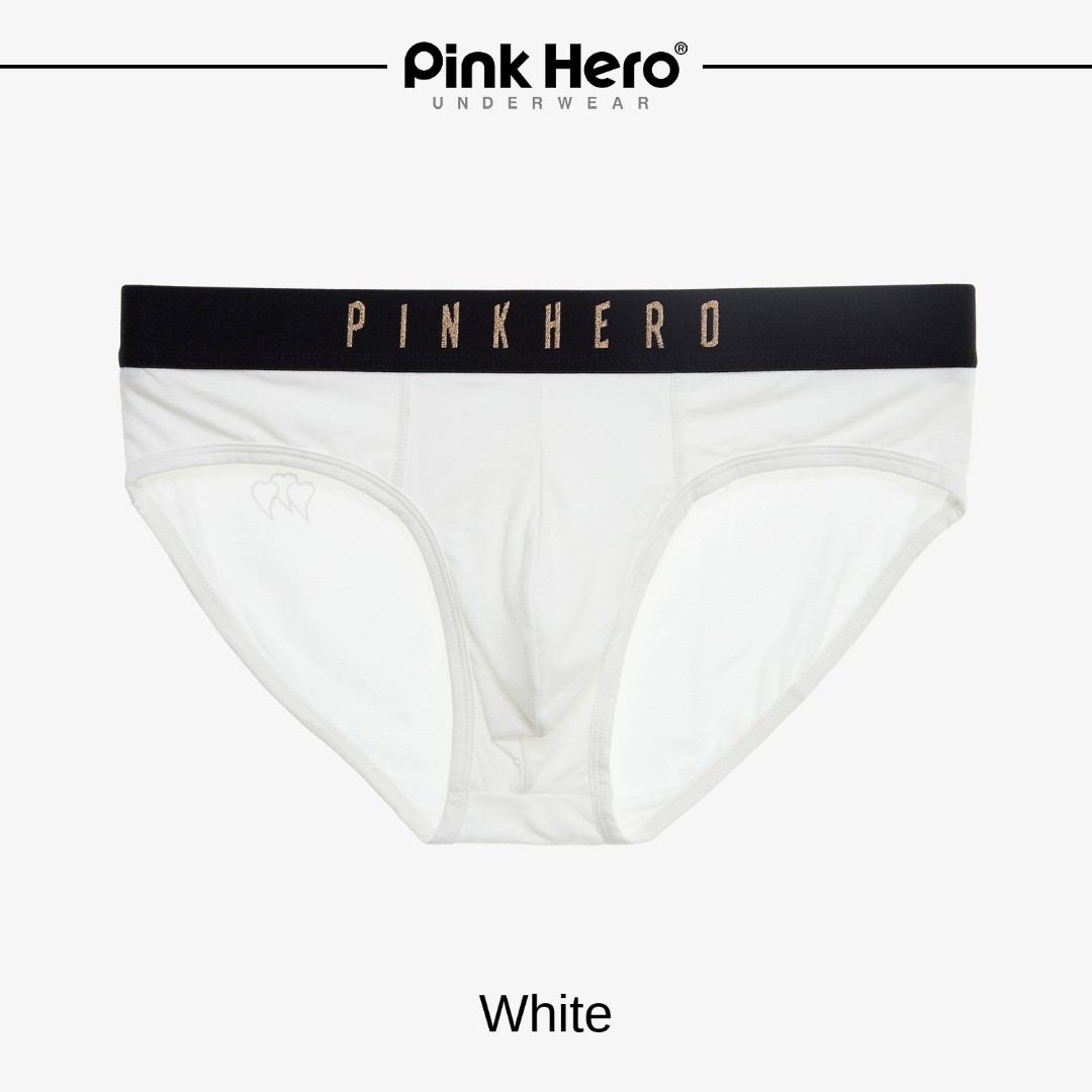 Чоловічі труси бріфи Pink Hero #3 white фото 1