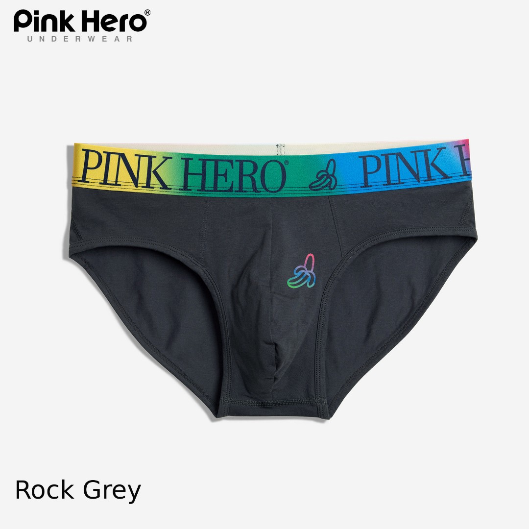 Чоловічі труси бріфи Pink Hero #1 dark grey фото 1