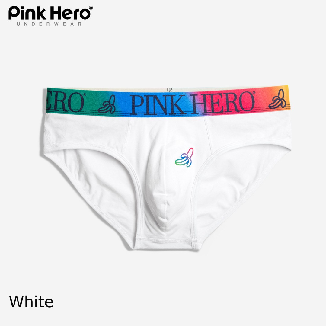 Чоловічі труси бріфи Pink Hero #1 white фото 1