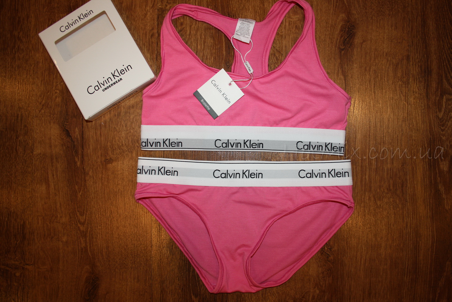 Спортивний комплект Calvin Klein Топ Труси рожевий фото 3