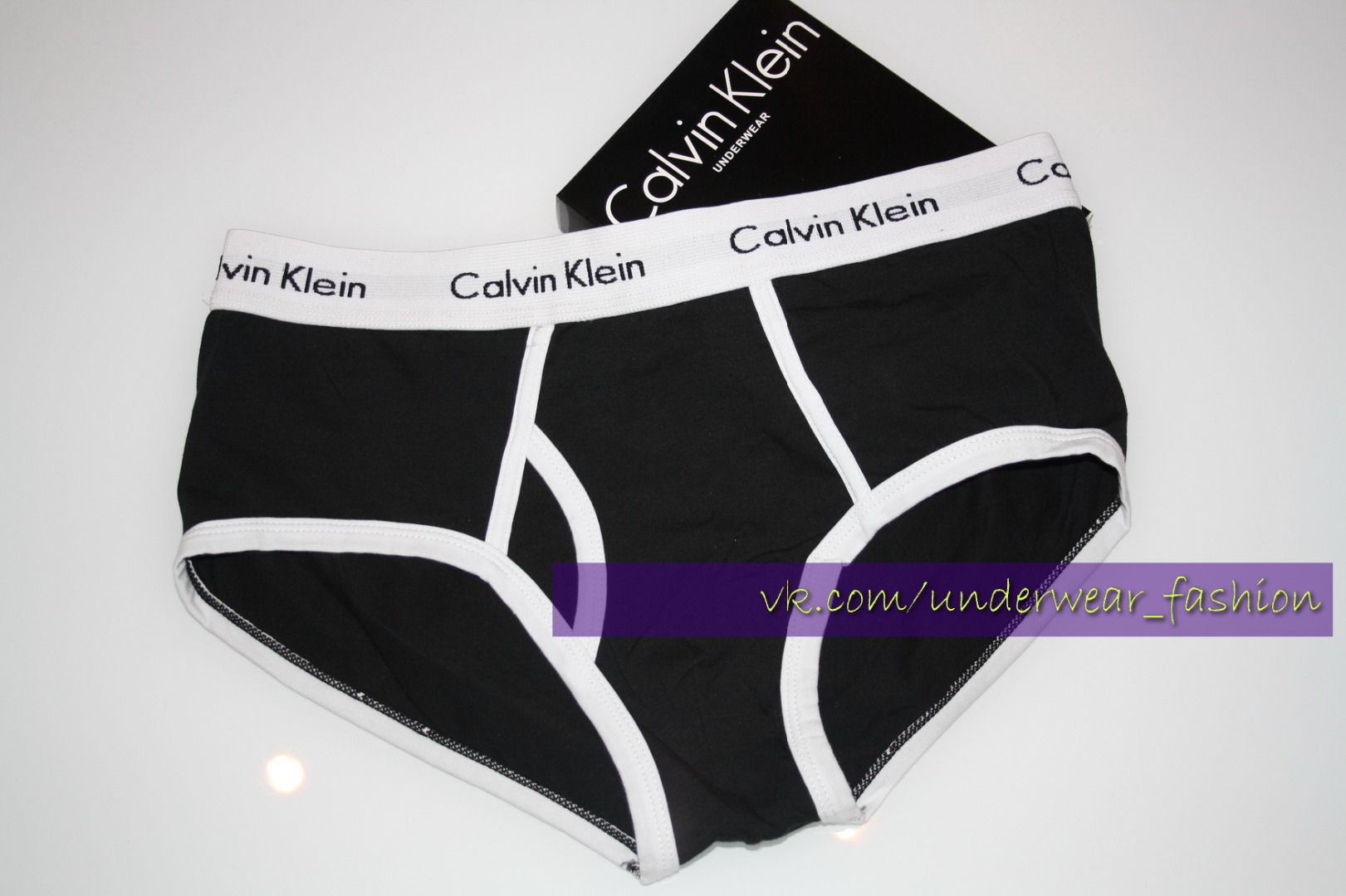 Чоловічі труси брифи Calvin Klein 365 Black White фото 3