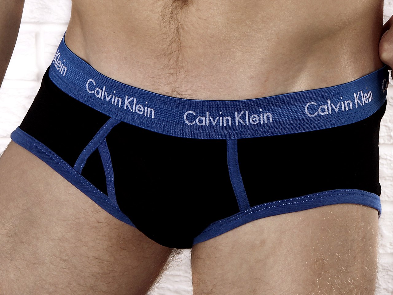 Чоловічі труси брифи Calvin Klein 365 Black Blue Brief фото 2