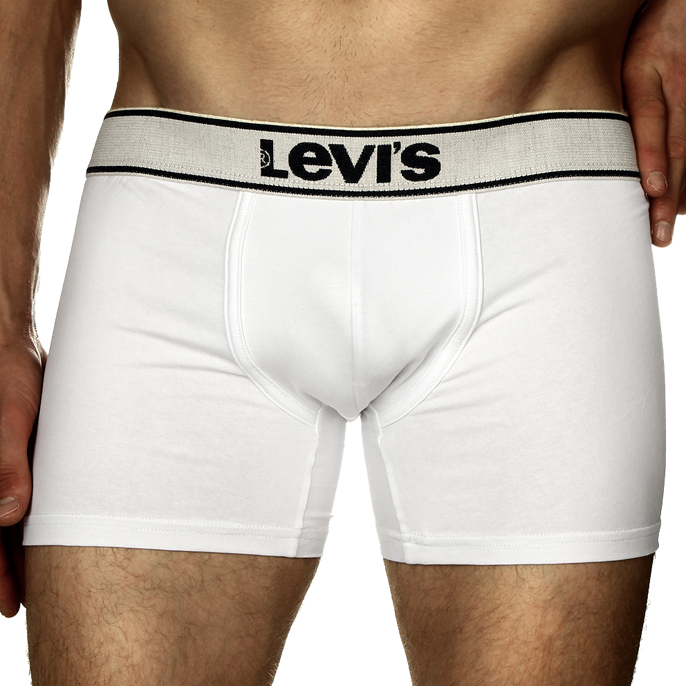 Чоловічі труси боксери Levis білі фото 1