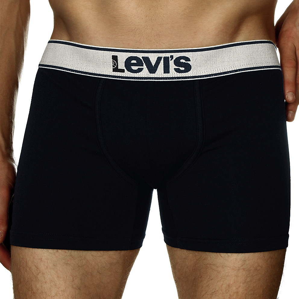 Чоловічі труси боксери Levis темно-сині фото 1
