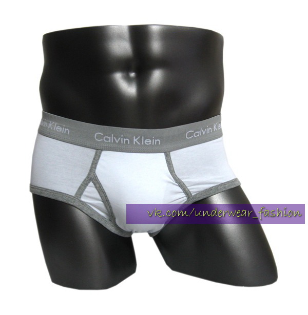 Чоловічі труси брифи Calvin Klein 365 White Grey Brief фото 2