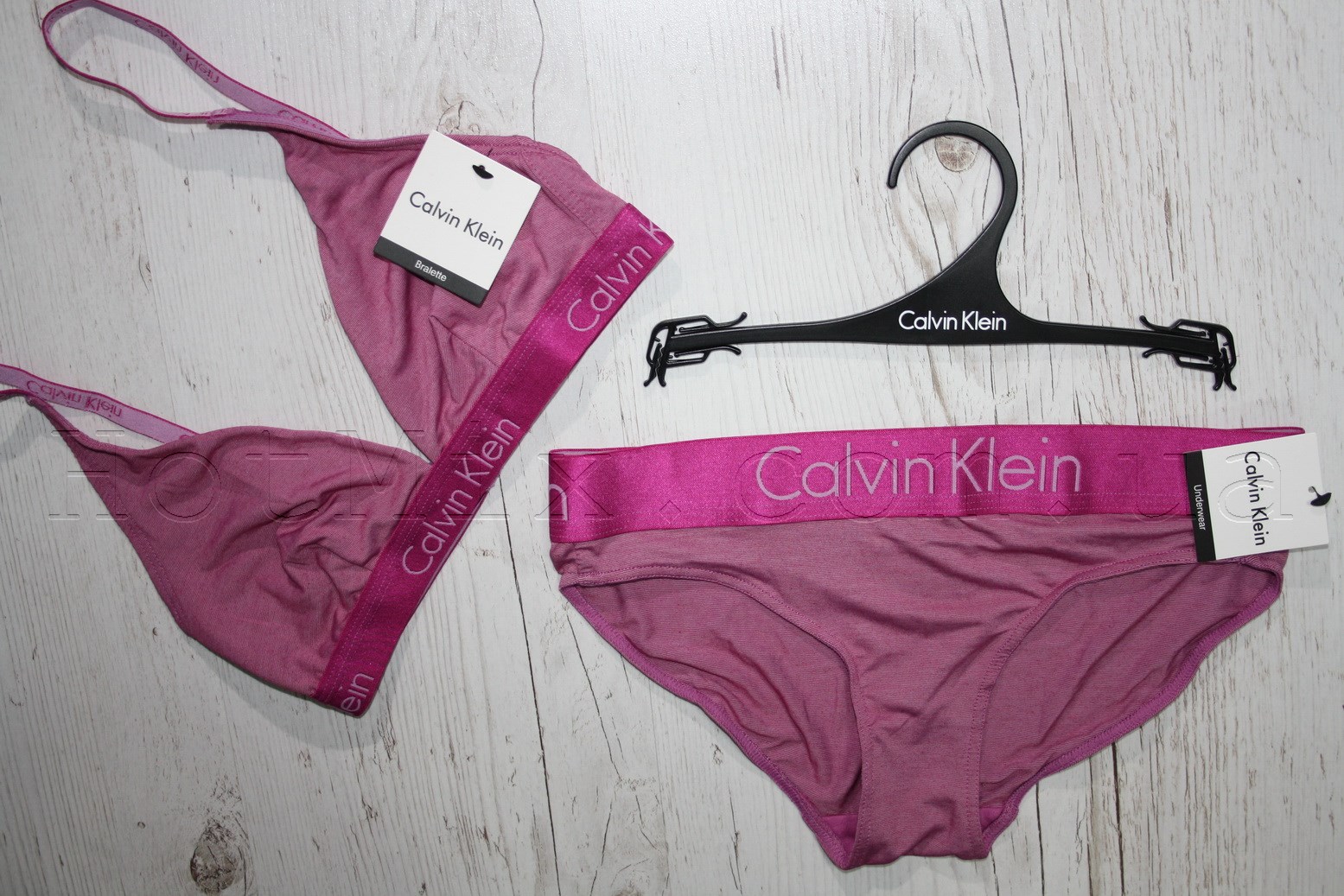 Комплект Calvin Klein топ труси маджента фото 4