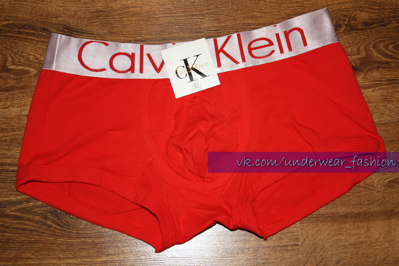 Чоловічі труси боксери Calvin Klein Boxer Steel Red фото 3