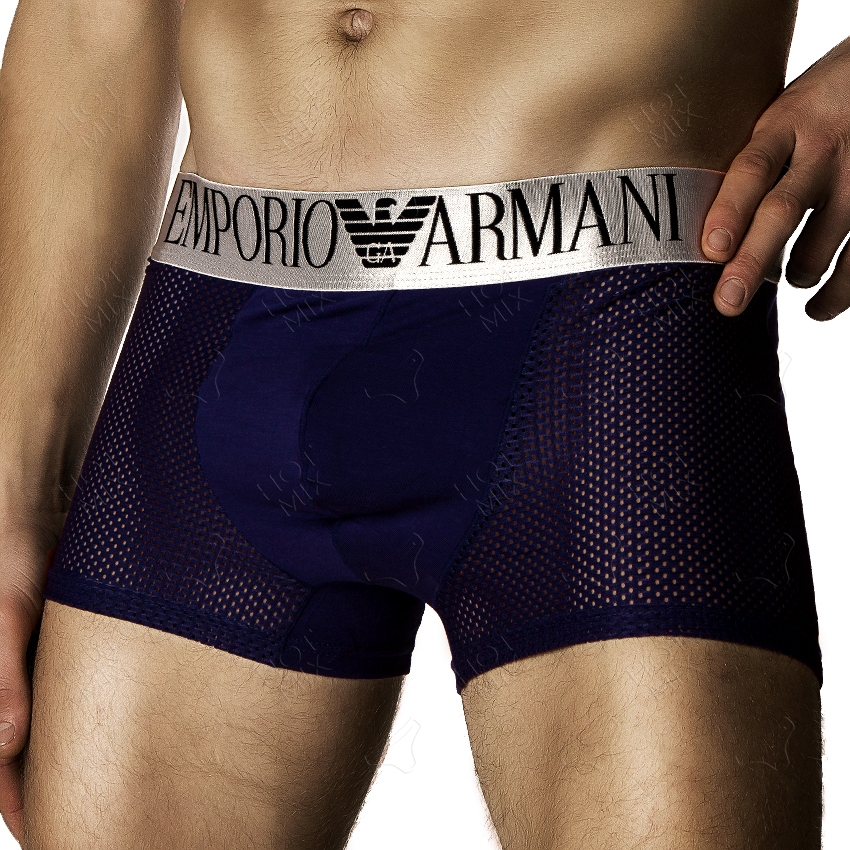 Чоловічі боксери сині, що дихають Emporio Armani фото 1