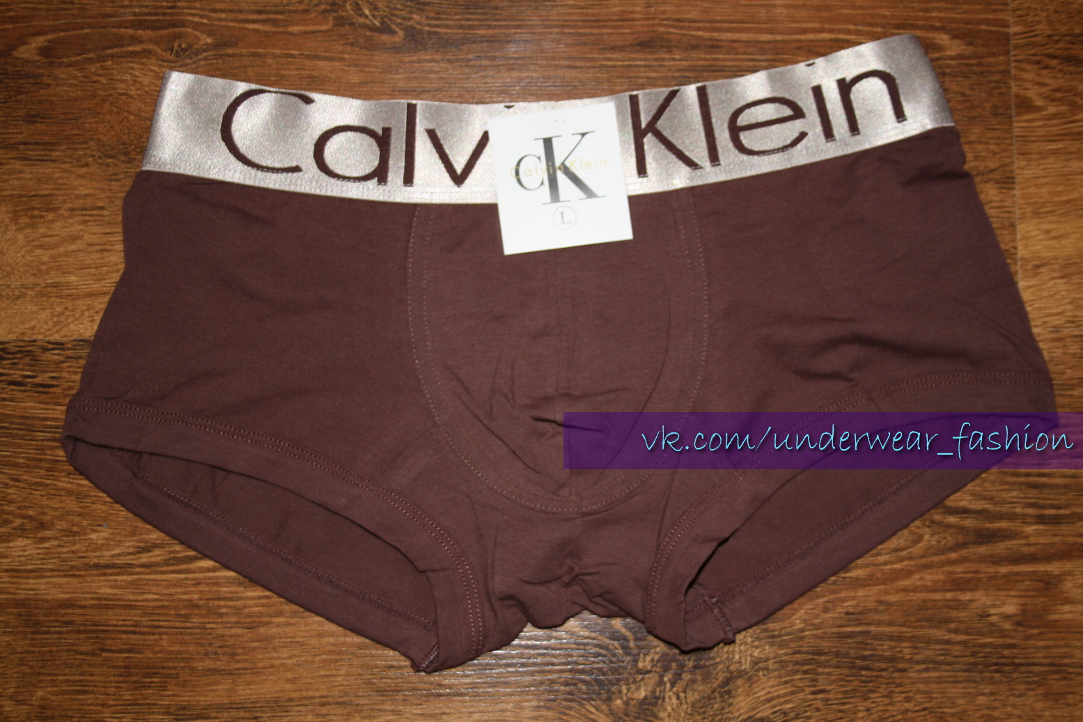 Чоловічі боксери Calvin Klein Boxer Steel Brown фото 2