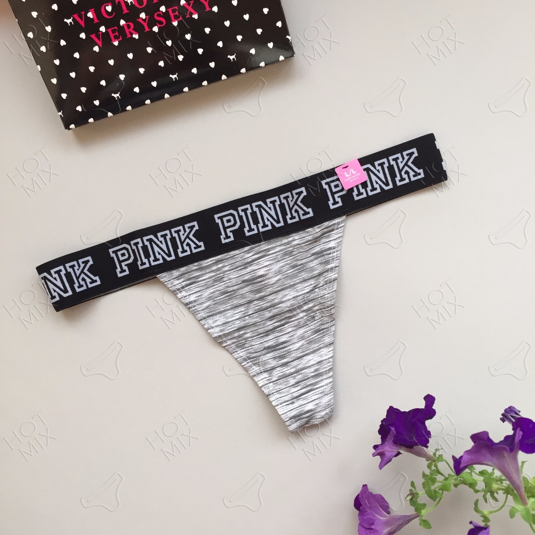 Стрінги VS PINK сірі фото 2