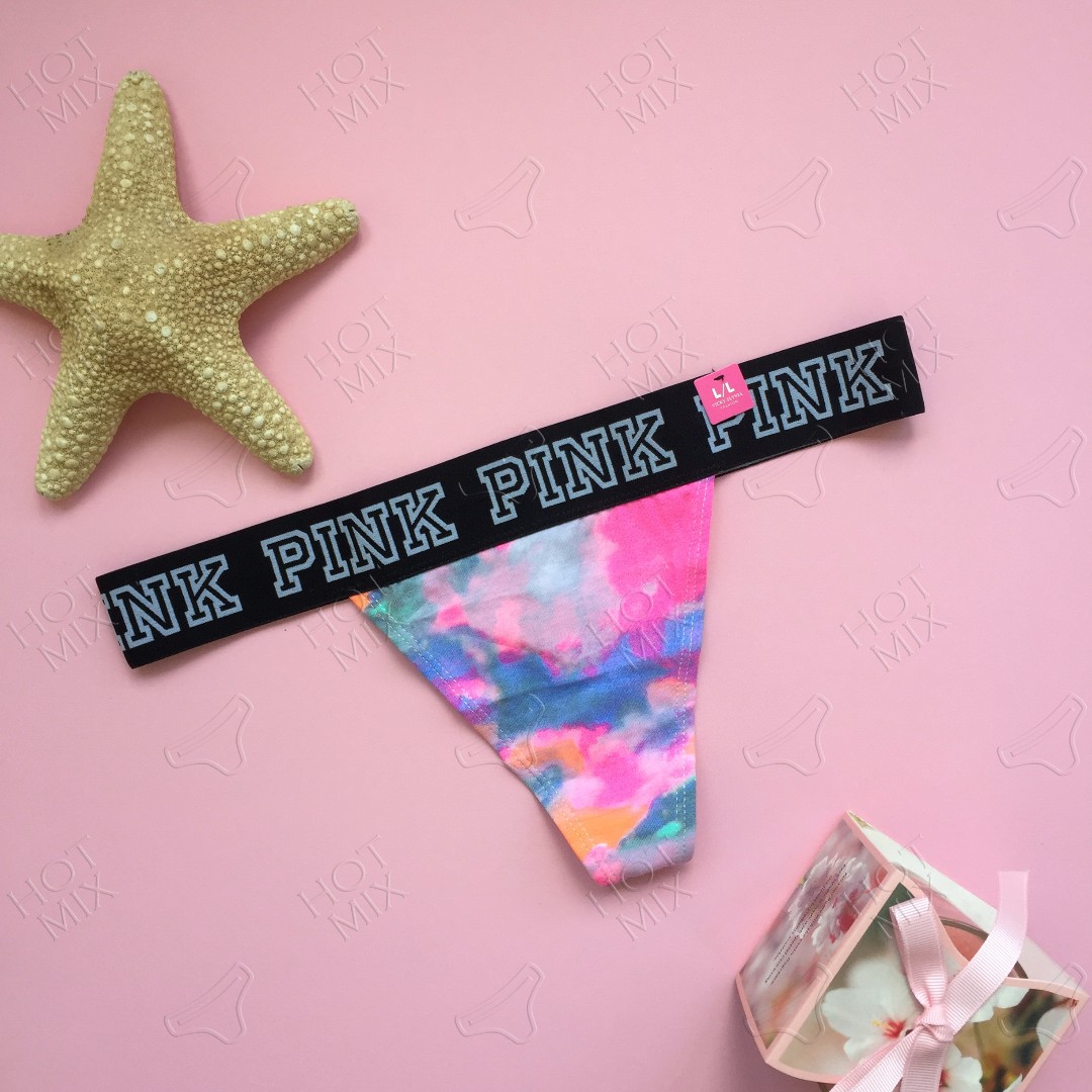 Стрінги VS PINK акварель фото 2