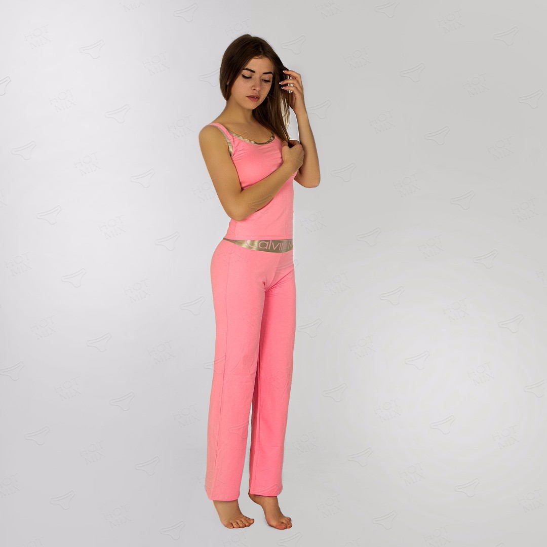 Комплект Calvin Klein рожевий майка штани фото 2