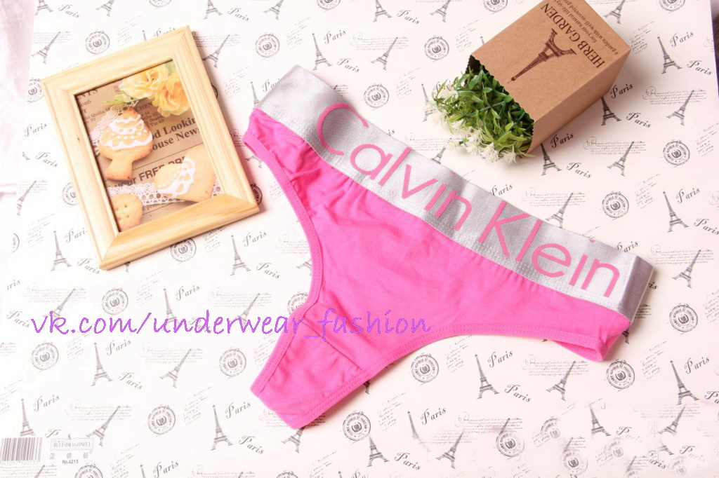 Жіночі стрінги рожеві Calvin Klein Steel Pink фото 3