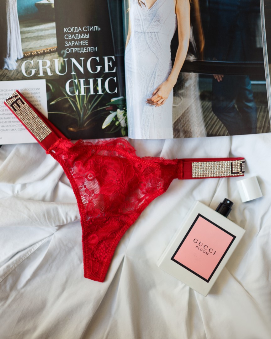 Стрінги безшовні VS red lace фото 1