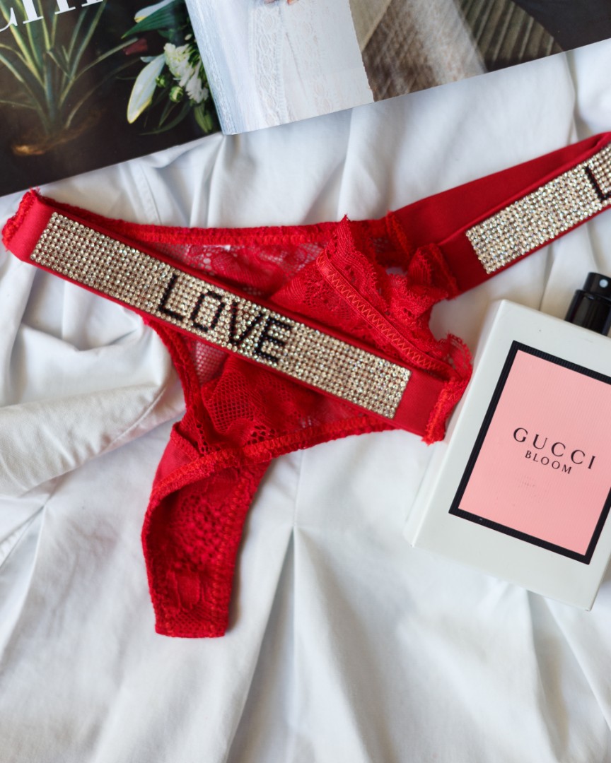 Стрінги безшовні VS red lace фото 2