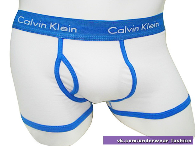 Чоловічі боксери Calvin Klein 365 Білий синій кант фото 3