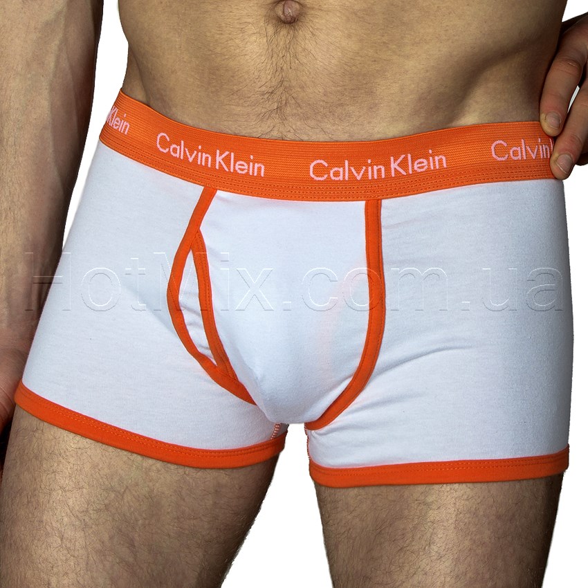 Чоловічі боксери Calvin Klein 365 White Orange Boxer фото 1