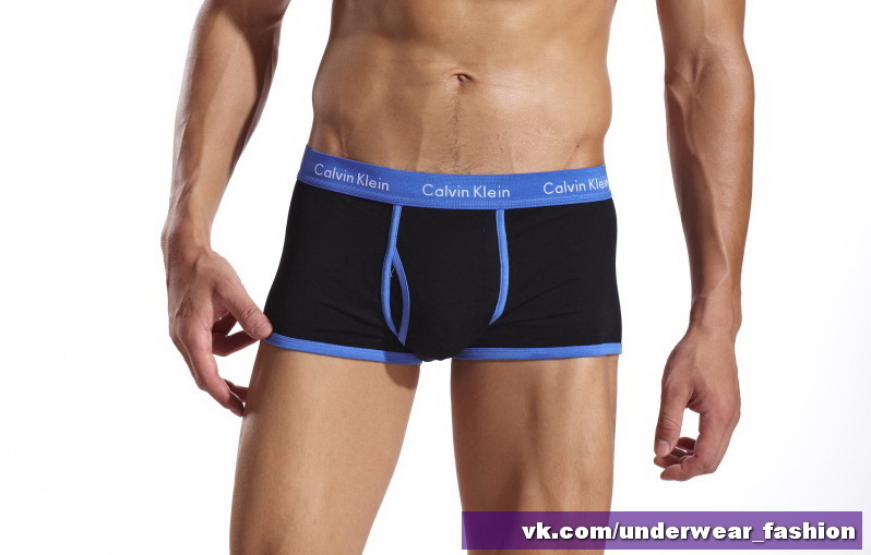 Чоловічі боксери Calvin Klein 365 Чорний синій кант фото 5