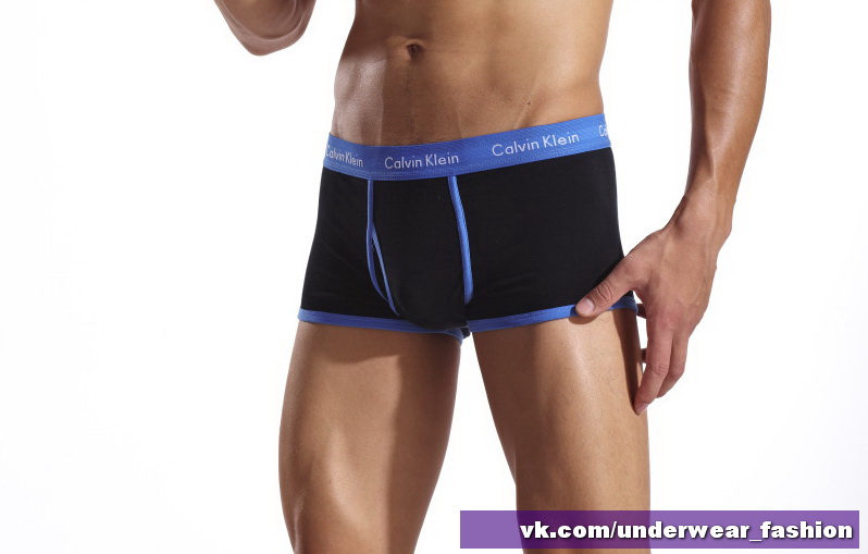 Чоловічі боксери Calvin Klein 365 Чорний синій кант фото 3