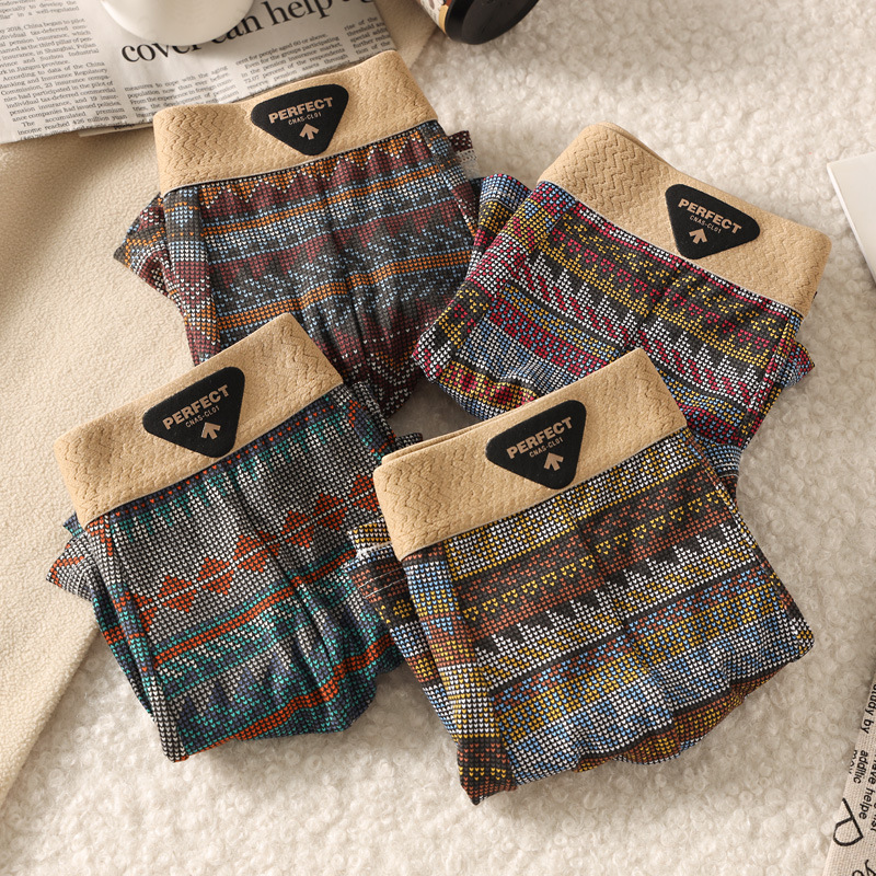 Чоловічі труси боксери PH Орнамент brown фото 3