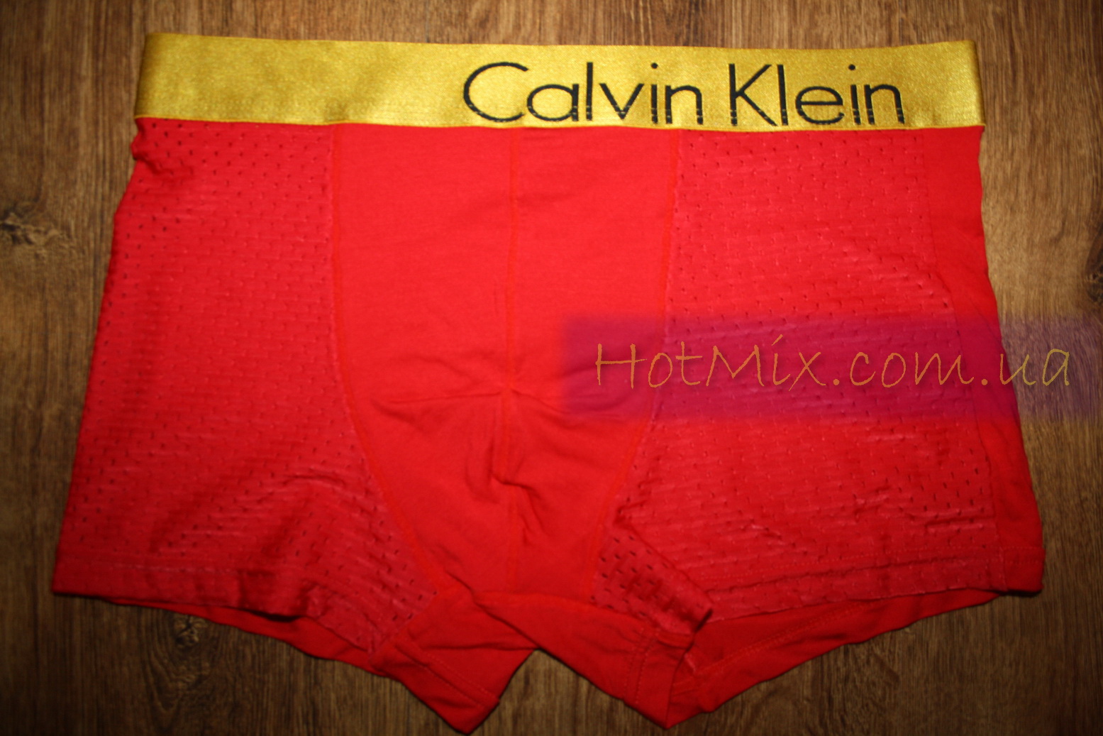 Чоловічі боксери червоні, що дихають CK Bold Red фото 2