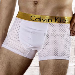undefined Чоловічі боксери білі дихаючі CK Bold White undefined