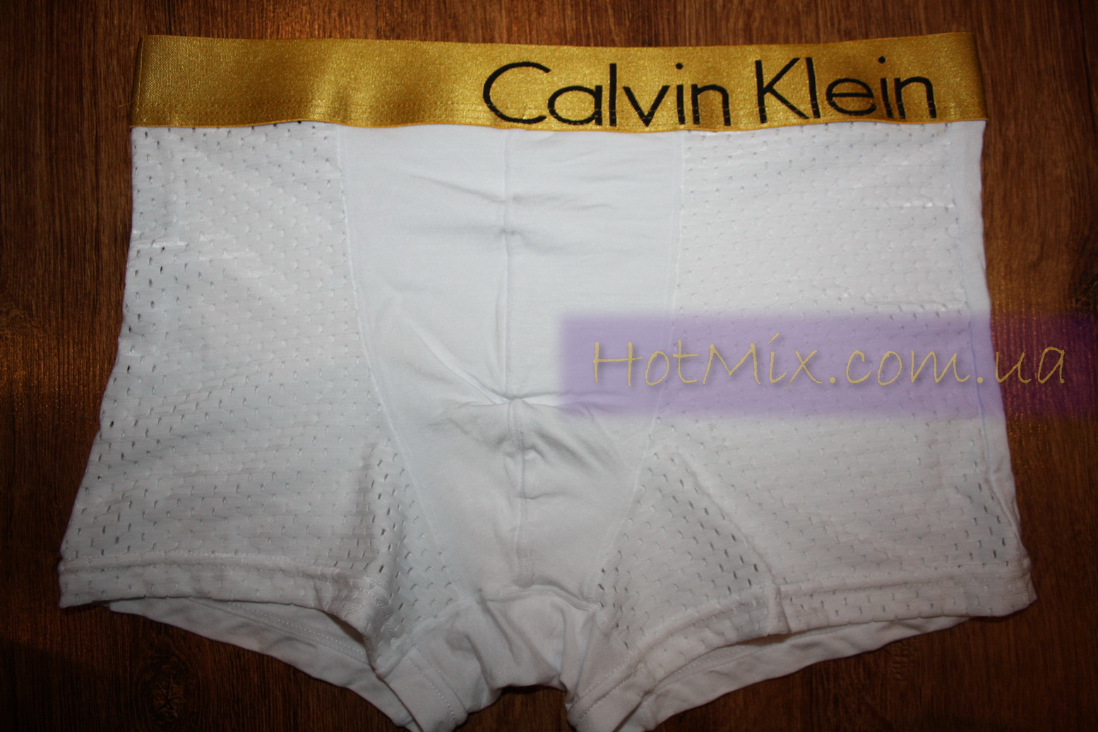 Чоловічі боксери білі дихаючі CK Bold White фото 2