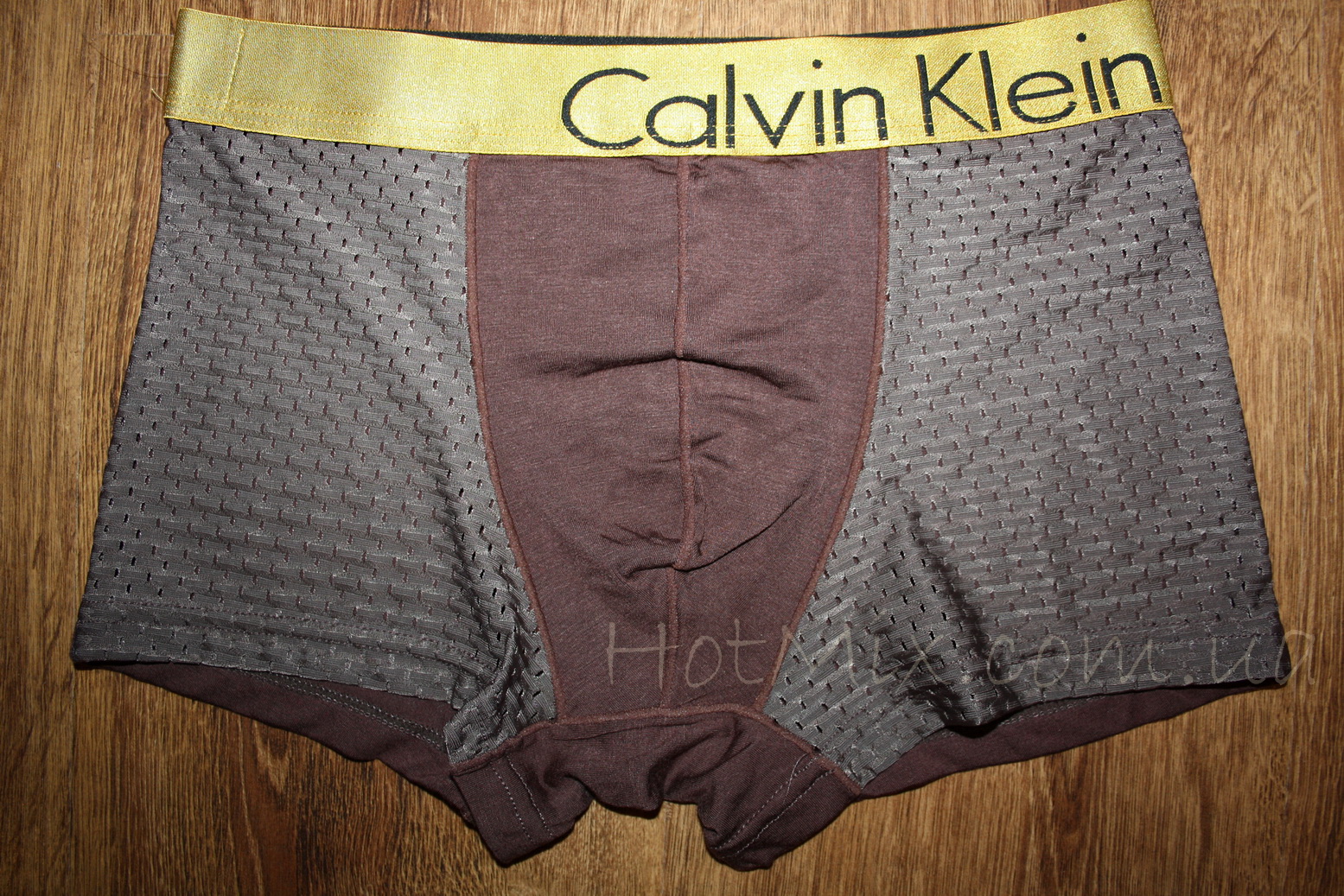 Чоловічі боксери коричневі, що дихають CK Bold Brown фото 2