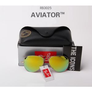 undefined Окуляри Ray Ban Авіатор Золота оправа Жовті 3025/3026 undefined