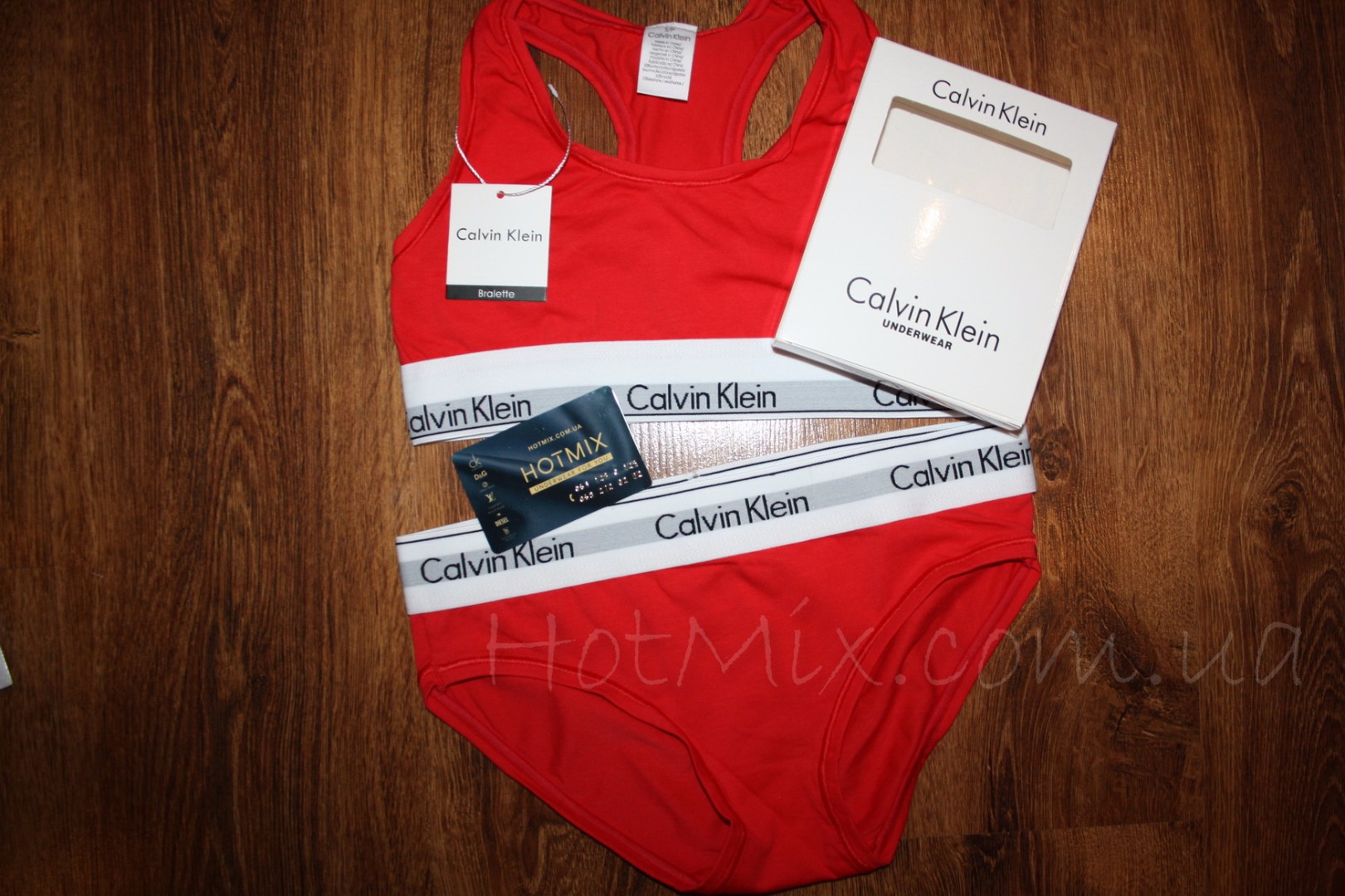 Спортивний комплект Calvin Klein Топ Труси червоний фото 5