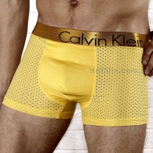 undefined Чоловічі боксери жовті, що дихають CK Bold Yellow undefined