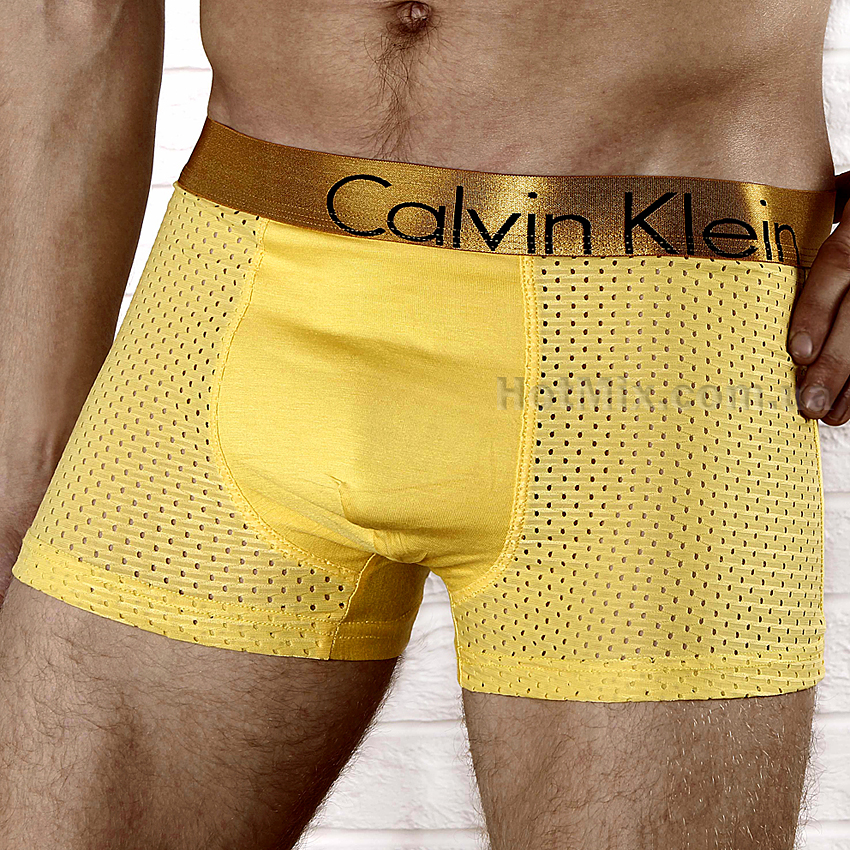 Чоловічі боксери жовті, що дихають CK Bold Yellow фото 1